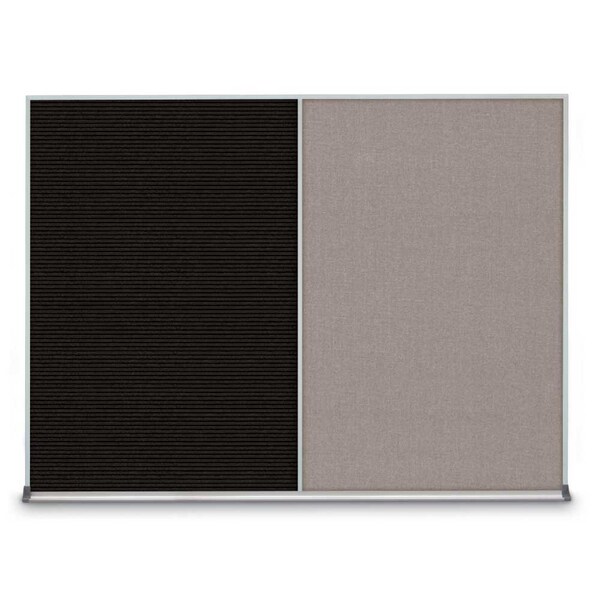 Triple Door Radius Corkboard, 72"X36", B